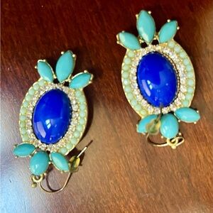 Elegant Blue and Turquoise Earrings